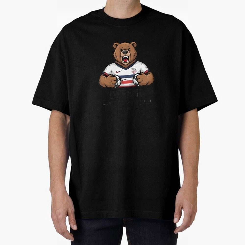 USA - World Cup 2026 Oversized T-Shirt Bring a Champion Mindset to Global Football Passion for FIFA World Cup 2026, Built around Cristiano Ronaldo, Argentina, France and Brazil, Worldwide Fan Energy, Dramatic Goals, Stadium Lights and Championship