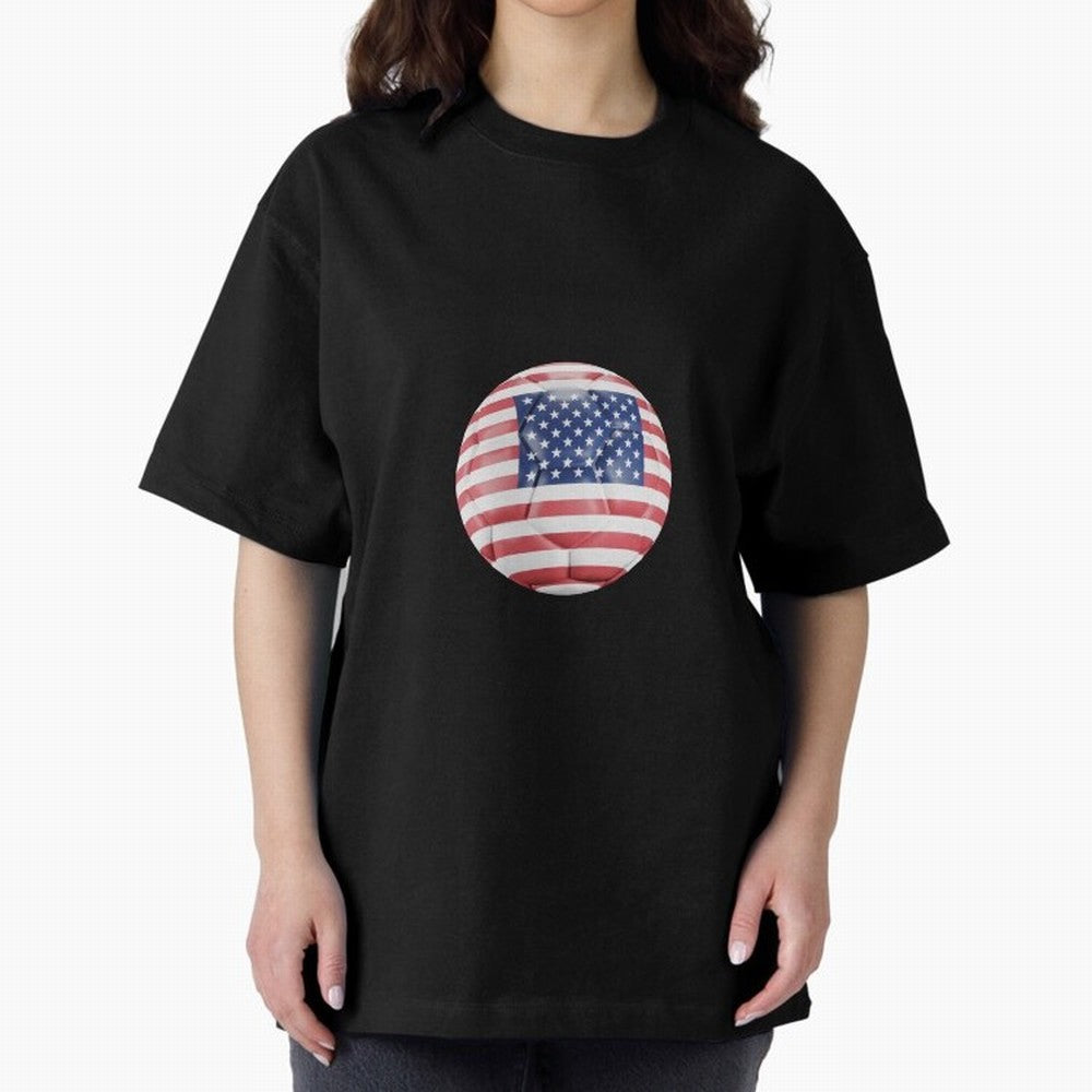 USA Soccer Oversized T-Shirt Follow the Final Road of FIFA World Cup 2026 Group Stage Driven by Messi and Cristiano Ronaldo, England, France and Netherlands Energy, Worldwide Fan Energy, Dramatic Goals, Stadium Lights and Championship Celebrations;