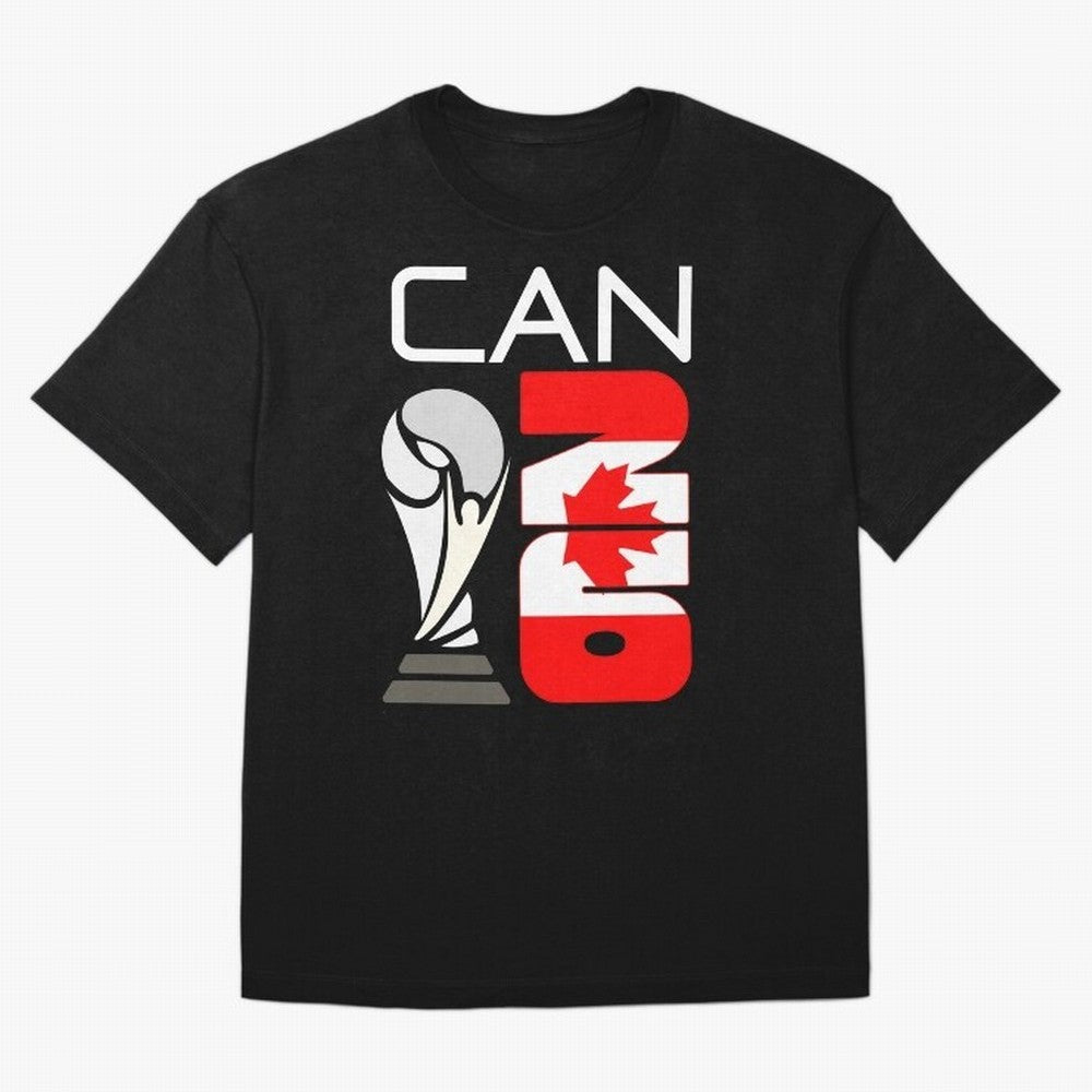 Canada 2026 Soccer World Cup Trophy Canadian Flag Design Oversized T-Shirt Discover FIFA World Cup 2026 USA Canada Mexico Spirit, Featuring Germany, Messi and Cristiano Ronaldo, Stadium Chants, National Pride, Trophy Dreams and Unforgettable