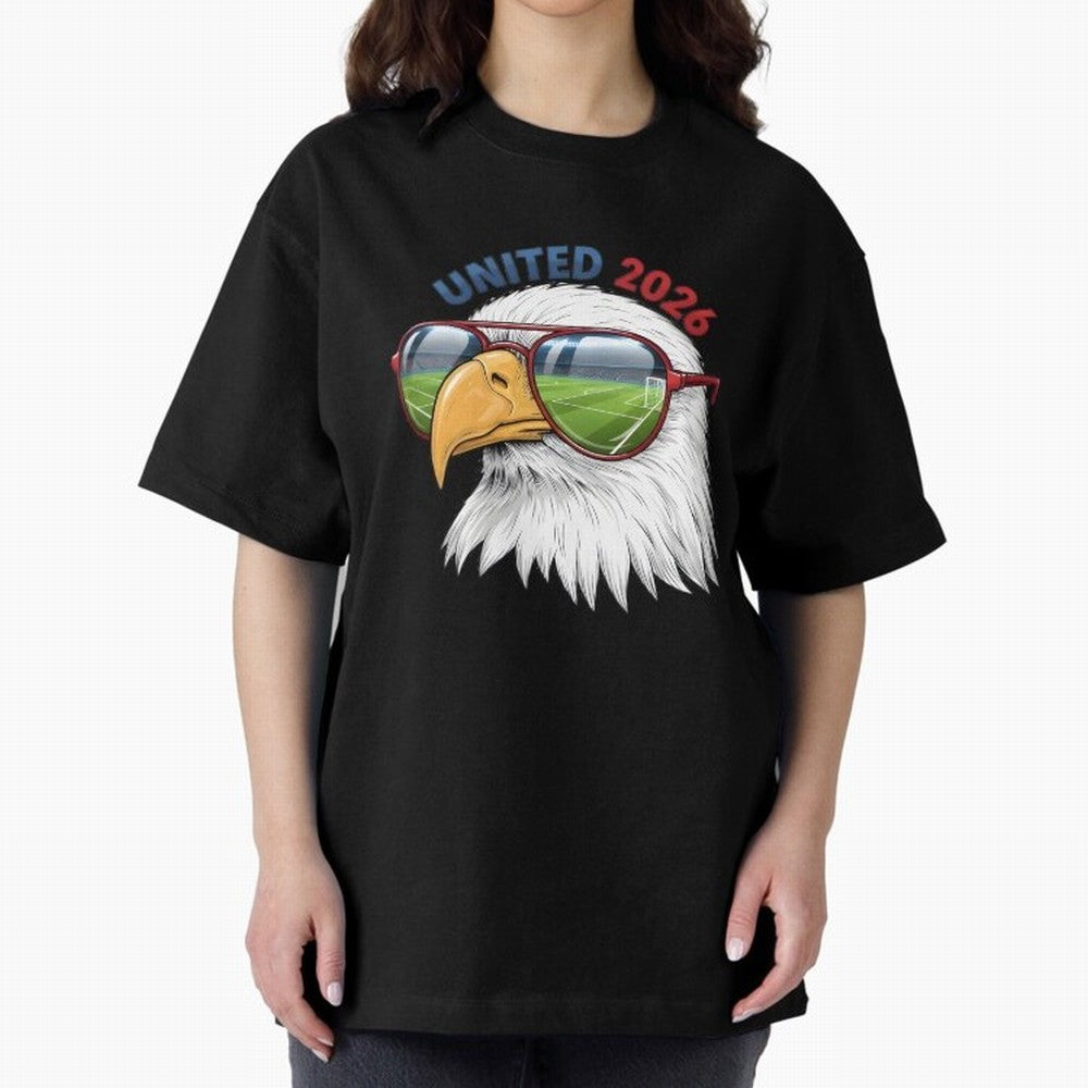 USA - World Cup 2026 Oversized T-Shirt Honor Global Football Passion for FIFA World Cup 2026 Group Stage, Celebrating Neymar, Haaland and Cristiano Ronaldo, Portugal, Global Supporter Spirit, Legendary Goals, National Colors and Tournament