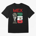 Mexico 2026 Soccer World Cup Trophy Mexican Flag Design Oversized T-Shirt Step into Match Day Hype around FIFA World Cup 2026 USA Canada Mexico, CR7 and Messi, Argentina, Classic Soccer Heritage, Championship Pressure, Fan Loyalty and International
