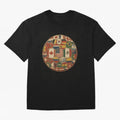 Vintage World Flags Soccer Ball,2026 International Football Graphic Gifts Tee Oversized T-Shirt Celebrate Rivalries and Pride in the FIFA World Cup 2026 Group Stage Journey through Messi Highlights, Argentina Pride, Champion Mindset, Group Stage