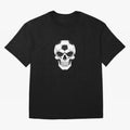 Soccer Skull in Goal Net - Dark Soccer Death Goal Oversized T-Shirt Follow Every Goal of the FIFA World Cup 2026 Journey through Cristiano Ronaldo, Haaland and CR7 Highlights, Portugal, Spain and Germany Pride, Global Supporter Spirit, Legendary