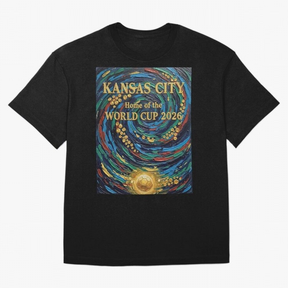 Kansas City Home of the World Cup 2026 Soccer Fan ¡ª Moody Jewel Art Print Oversized T-Shirt Stand Proud for Match Day Hype around FIFA World Cup 2026 Group Stage, Haaland and Mbappe, France, Stadium Memories, Football Loyalty, International Chants
