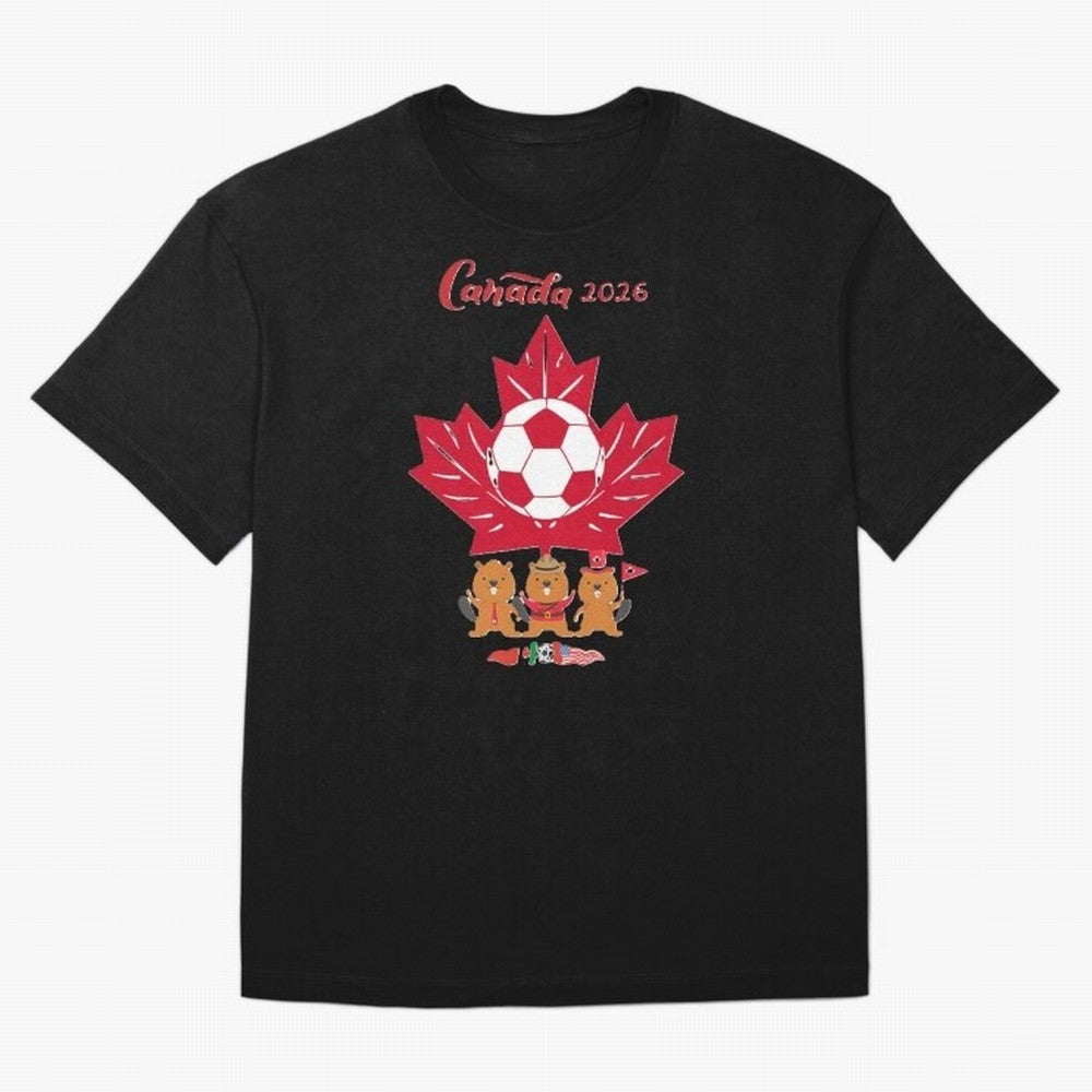 Canada 2026 Oversized T-Shirt Bring a Champion Mindset to FIFA World Cup 2026 USA Canada Mexico for Fans of Mbappe and Netherlands, Bringing Soccer Culture, Superstar Moments, National Team Dreams and Competitive Fire; Perfect for Fans, Collectors,