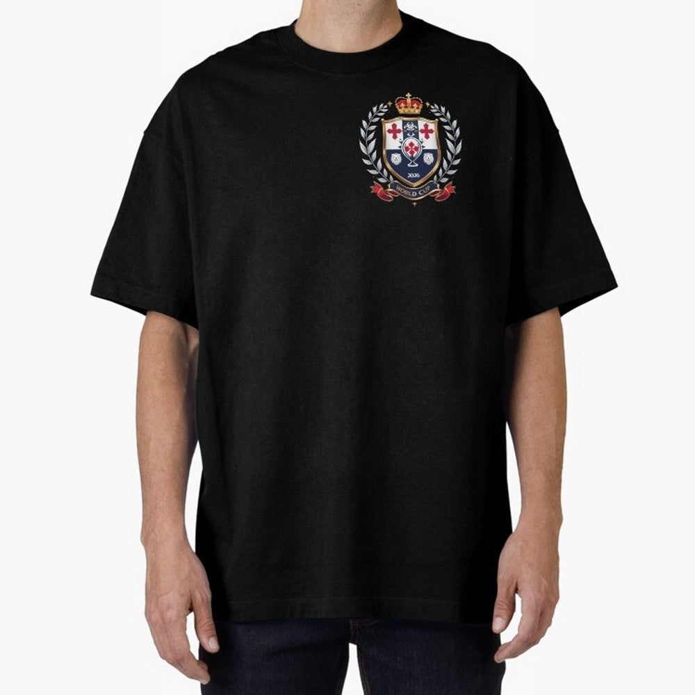 England World Cup 2026 Oversized T-Shirt Share the FIFA World Cup 2026 Journey through CR7 and Messi Highlights, Brazil, Portugal and Argentina Pride, Fan Favorite Moments, National Team Passion, Big Match Drama and Soccer History; Ideal for Fans