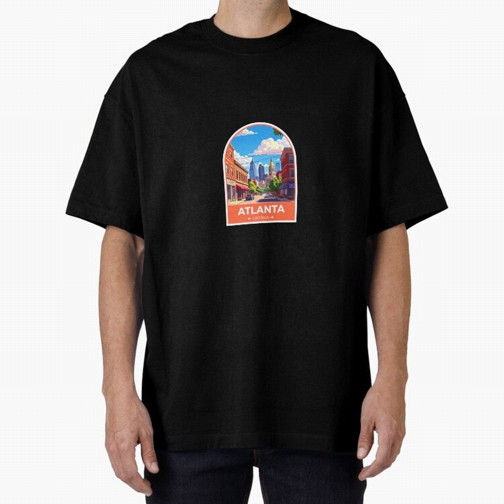 Atlanta Georgia Oversized T-Shirt Celebrate Global Football Passion for FIFA World Cup 2026 Group Stage, with Messi, Neymar and Mbappe, Brazil, Portugal and Argentina, Champion Mindset, Group Stage Buzz, Knockout Tension and Passionate Fan Culture;