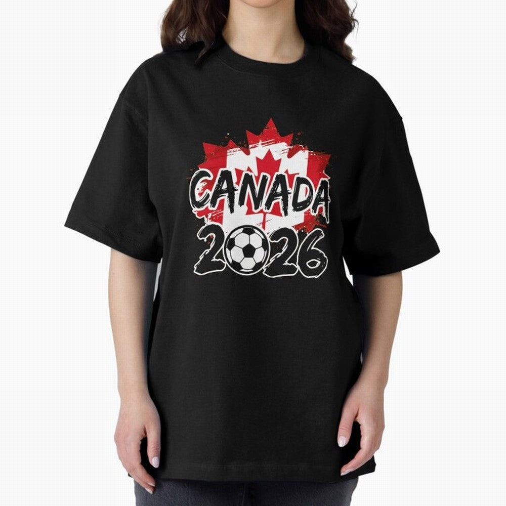 Canada World Cup 2026 Soccer Fan Game Day T-Shirt_86605883 Oversized T-Shirt Celebrate the Stars of FIFA World Cup 2026 USA Canada Mexico Spirit, Centered on Argentina and Brazil, Neymar, Soccer Culture, Superstar Moments, National Team Dreams and