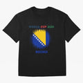BOSNIA WORLD CUP 2026 Oversized T-Shirt Capture Stadium Memories from Match Day Hype around FIFA World Cup 2026, Neymar, Haaland and Cristiano Ronaldo, Netherlands, Global Supporter Spirit, Legendary Goals, National Colors and Tournament