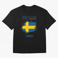 SWEDEN WORLD CUP 2026 Oversized T-Shirt Celebrate Football Heritage in Global Football Passion for FIFA World Cup 2026 Group Stage, Centered on CR7 and Messi, Argentina, France and Brazil, Football History, Final Match Energy, Crowd Noise and Once