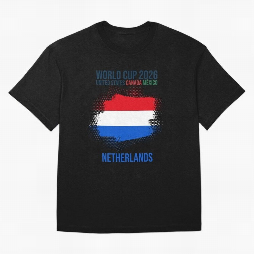 NETHERLANDS WORLD CUP 2026 Oversized T-Shirt Celebrate Every Goal in FIFA World Cup 2026 Group Stage Made for Messi, CR7 and Mbappe, Portugal, Spain and Germany Energy, Tournament Hype, Historic Matchups, Family Viewing Parties and Global Sports