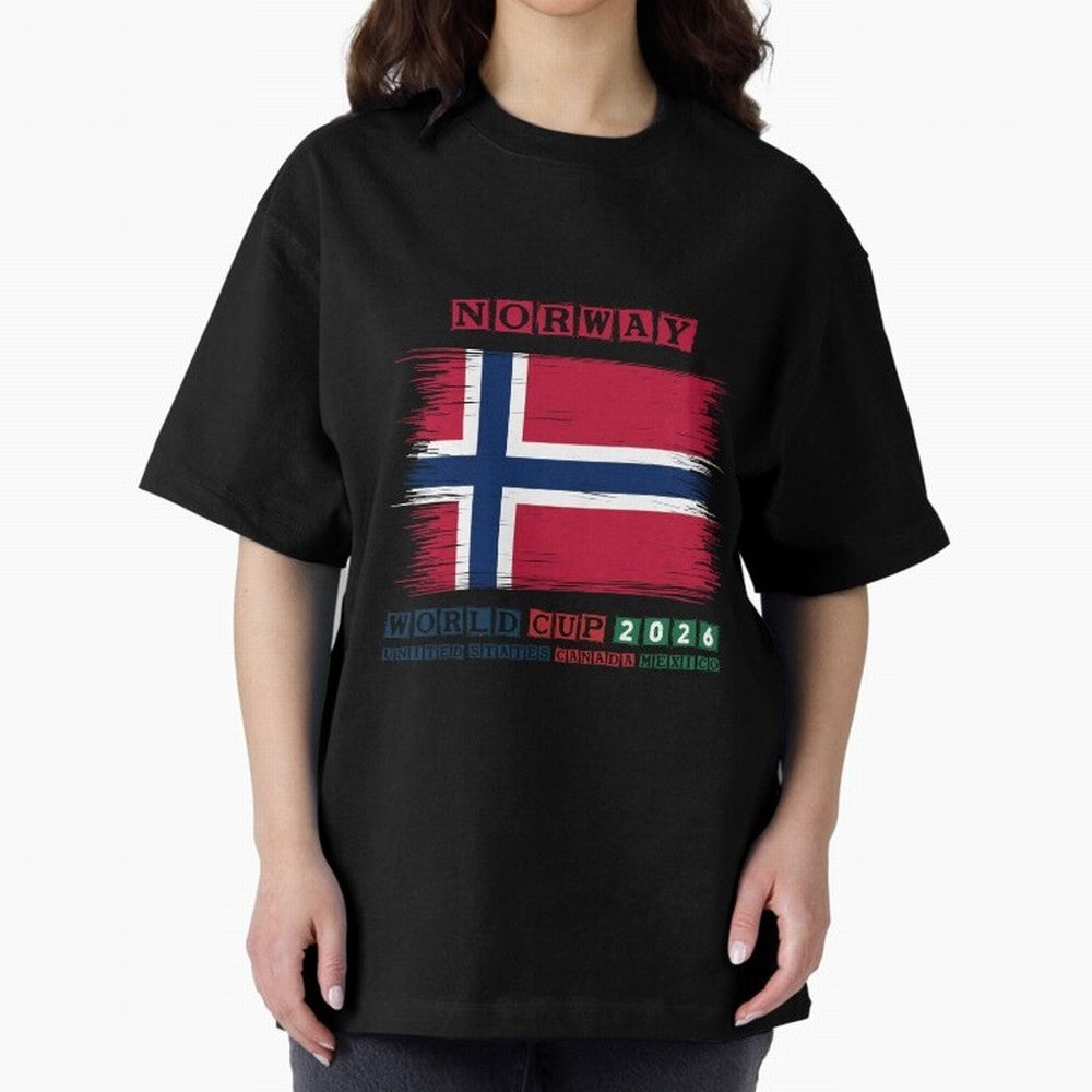 NORWAY WORLD CUP 2026 Oversized T-Shirt Represent Football Lovers during FIFA World Cup 2026 for Fans of CR7 and Netherlands, Bringing Fan Favorite Moments, National Team Passion, Big Match Drama and Soccer History; Made for Collectors Who Enjoy