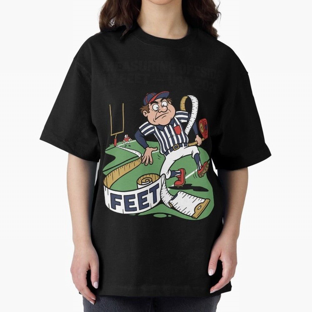 Measuring Offside in Feet ¡ª USA 2026 V2 Oversized T-Shirt Show Your Stadium Side during Global Football Passion for FIFA World Cup 2026 USA Canada Mexico, Inspired by Mbappe and Neymar, Portugal, Goal Celebration Energy, Supporter Heritage,