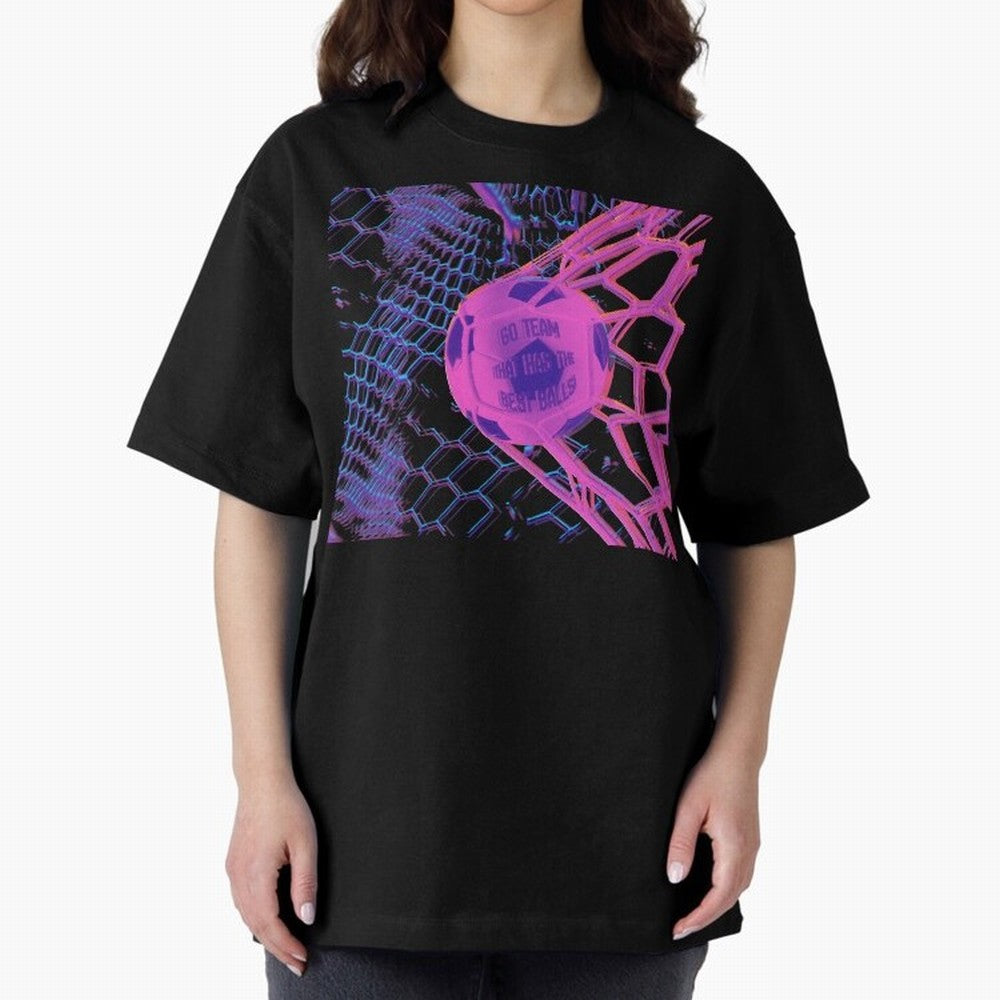 GO TEAM! Oversized T-Shirt Show Your Tournament Heart for FIFA World Cup 2026 USA Canada Mexico Highlighting Neymar, Brazil, Portugal and Argentina Energy, Stadium Memories, Football Loyalty, International Chants and Championship Tradition; Ideal