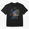 World cup 26 - Curacao Oversized T-Shirt Celebrate Fan Favorites in FIFA World Cup 2026 Group Stage Featuring Messi, CR7 and Mbappe, Spain and Netherlands Energy, Fan Favorite Moments, National Team Passion, Big Match Drama and Soccer History;