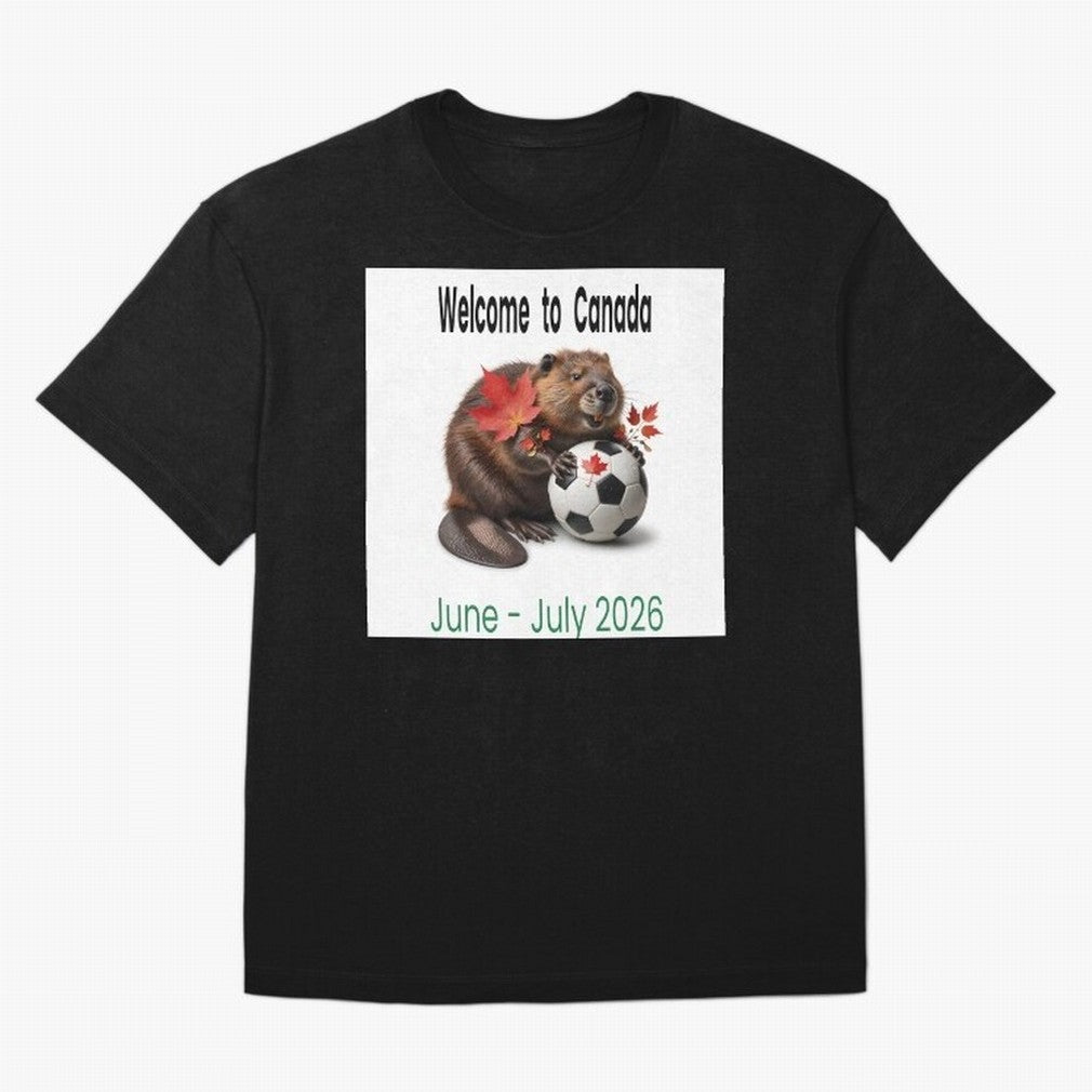 Welcome to Canada June July Soccer 2026 Oversized T-Shirt Back the Journey through FIFA World Cup 2026 Spirit, Celebrating England, France and Netherlands, Messi, Goal Celebration Energy, Supporter Heritage, Football Icons and Worldwide Tournament