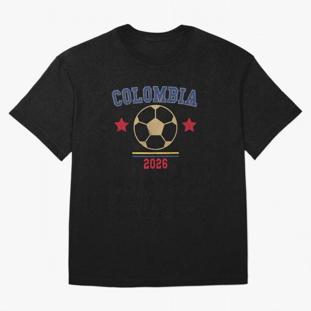 Colombia ¡ª Vintage Soccer Tee Oversized T-Shirt Bring Stadium Energy to the FIFA World Cup 2026 Journey through Mbappe and Neymar Highlights, Netherlands Pride, Sports Nostalgia, International Competition, Famous Players and Unforgettable