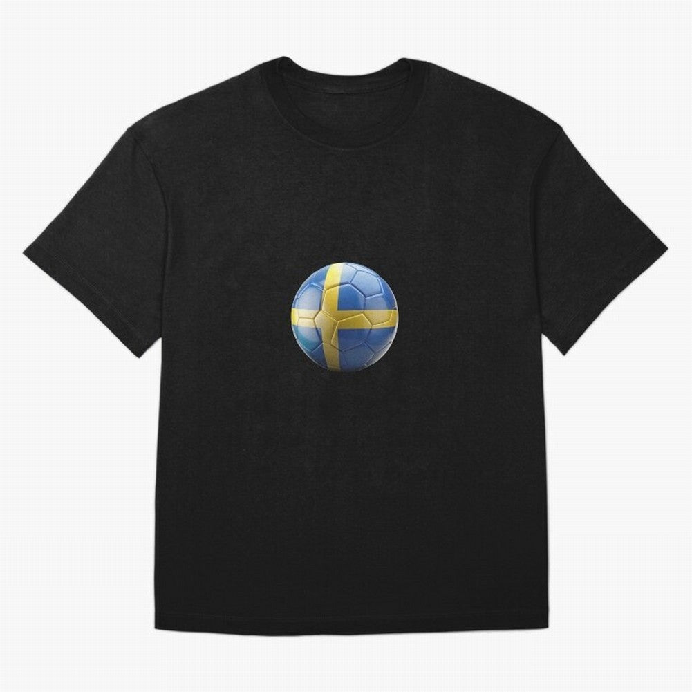 Sweden Football Oversized T-Shirt Cheer for Match Day Hype around FIFA World Cup 2026 Group Stage, CR7, Spain and Netherlands, Champion Mindset, Group Stage Buzz, Knockout Tension and Passionate Fan Culture; Ideal for Football Dads, Football Moms,