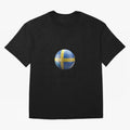 Sweden Football Oversized T-Shirt Cheer for Match Day Hype around FIFA World Cup 2026 Group Stage, CR7, Spain and Netherlands, Champion Mindset, Group Stage Buzz, Knockout Tension and Passionate Fan Culture; Ideal for Football Dads, Football Moms,