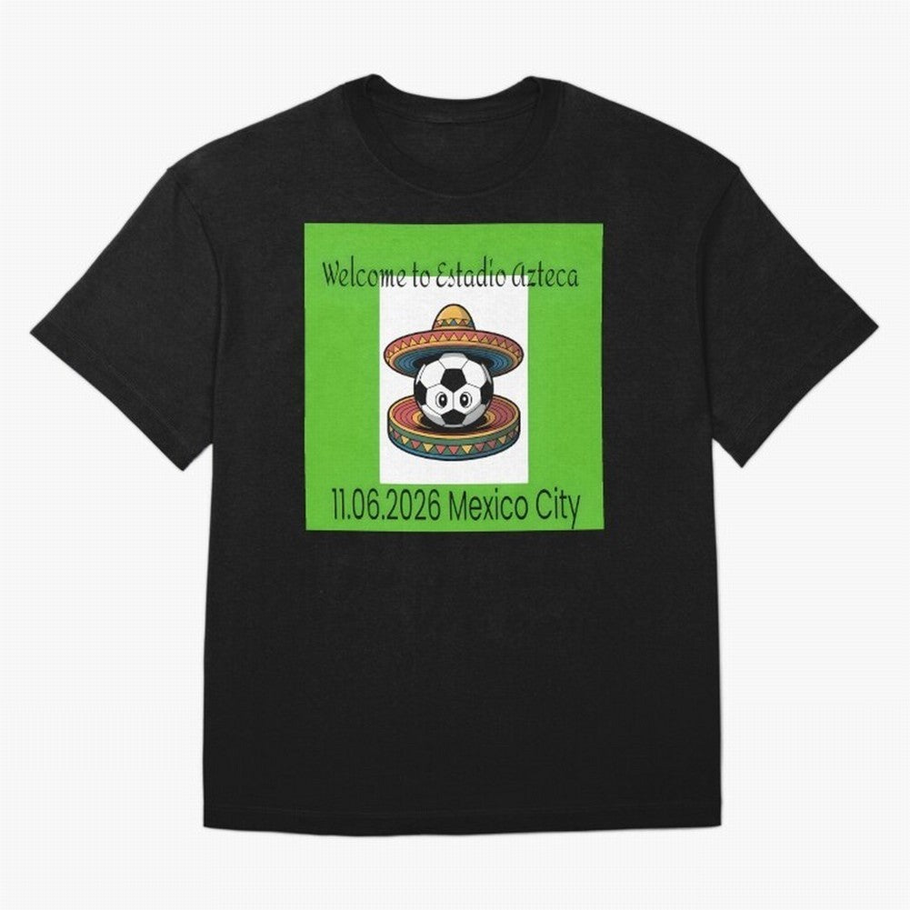 Welcome to Estadio Azteca Mexico City June 11, 2026 Oversized T-Shirt Bring World Football Passion into the FIFA World Cup 2026 USA Canada Mexico Journey through Mbappe and Neymar Highlights, England Pride, Champion Mindset, Group Stage Buzz,