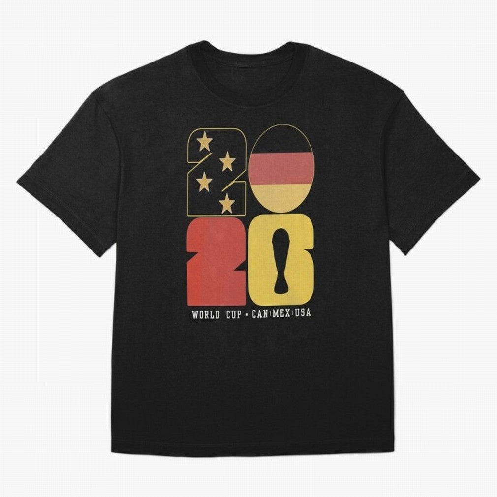 Germany Football World Cup 2026 - Die Mannschaft Retro Typography Oversized T-Shirt Join Supporters Worldwide for FIFA World Cup 2026 Celebrating Messi, Netherlands Energy, Football History, Final Match Energy, Crowd Noise and Once in a Lifetime