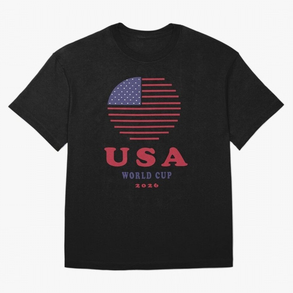 USA World Cup 2026 Soccer Fan Shirt | American Flag Football Retro Patriotic Design Oversized T-Shirt Build the FIFA World Cup 2026 Journey through Messi and Cristiano Ronaldo Highlights, England Pride, Football Passion, Legendary Performances,