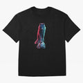 Neon Alpha Wolf with Soccer Ball | Futuristic Sports Fantasy Art Oversized T-Shirt Bring a Vintage Feel to the FIFA World Cup 2026 Group Stage Journey through Haaland Highlights, Brazil Pride, Vintage Soccer Flavor, Modern Football Stars, National