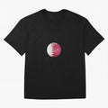 Qatar Flag Ball Oversized T-Shirt Honor Champions and Dreams in FIFA World Cup 2026 Group Stage Connected to Mbappe and Neymar, Brazil, Portugal and Argentina Energy, Football Passion, Legendary Performances, Festival Vibes and Supporter Community;