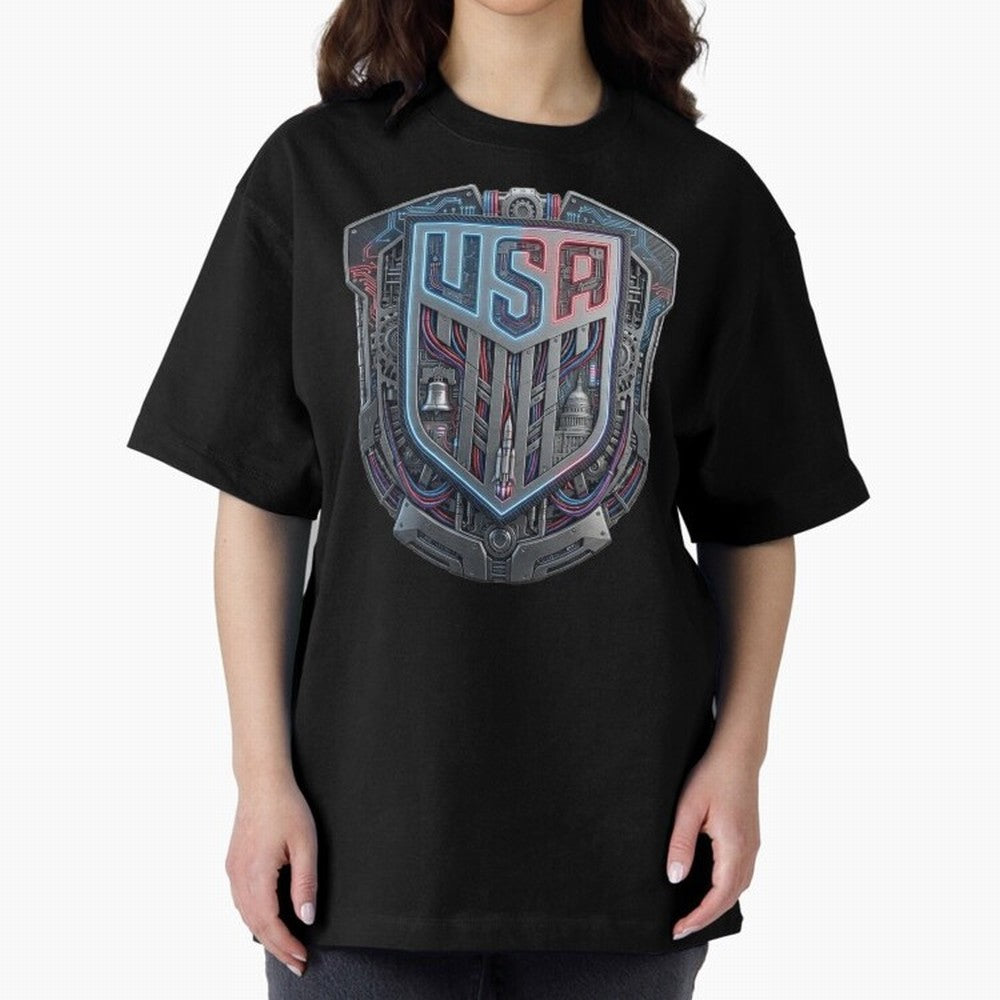 United States Great Seal - American Pride Oversized T-Shirt Feel the Heartbeat of FIFA World Cup 2026 Group Stage Spirit, Made for Brazil, Mbappe, Championship Spirit, Famous Goals, Roaring Crowds and International Football Unity; Perfect for