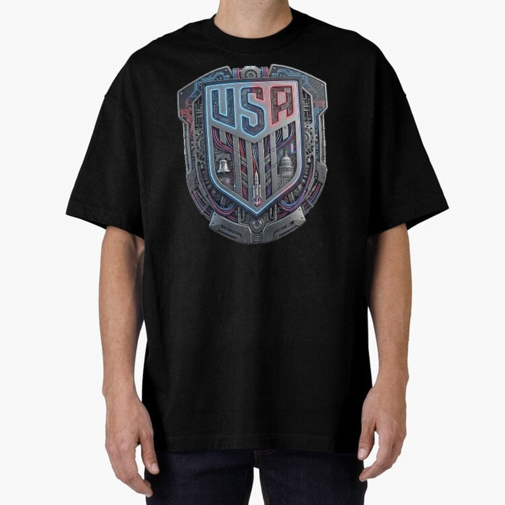 United States Great Seal - American Pride Oversized T-Shirt Feel the Heartbeat of FIFA World Cup 2026 Group Stage Spirit, Made for Brazil, Mbappe, Championship Spirit, Famous Goals, Roaring Crowds and International Football Unity; Perfect for