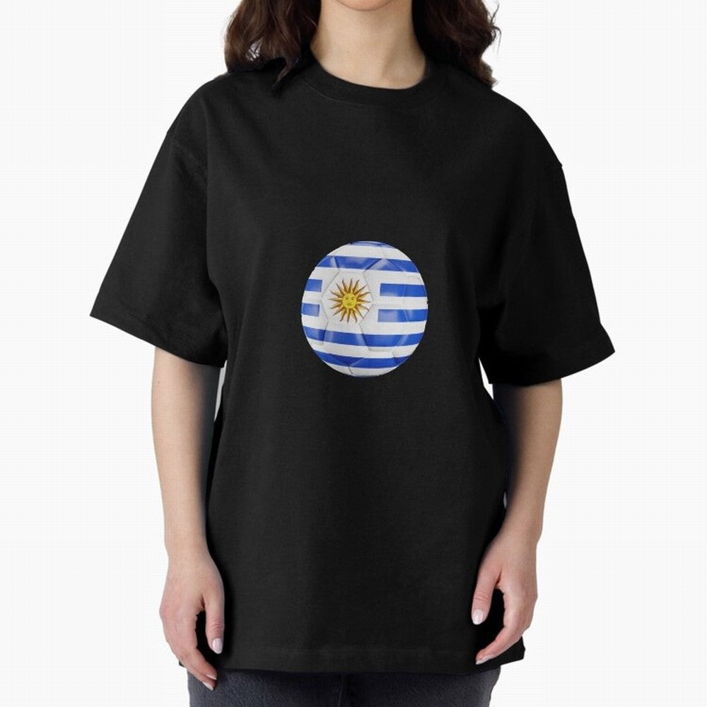 Uruguay Football Oversized T-Shirt Capture the FIFA World Cup 2026 USA Canada Mexico Journey through Cristiano Ronaldo Highlights, Argentina and Brazil Pride, Stadium Memories, Football Loyalty, International Chants and Championship Tradition;