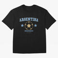 Argentina 2026 ¡ª Vintage Soccer Tee Oversized T-Shirt Mark Global Football Passion for FIFA World Cup 2026 USA Canada Mexico, with Messi, Neymar and Mbappe, Brazil, Retro Football Energy, Iconic Rivalries, Trophy Chase Drama and Stadium