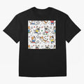 Chibi Soccer Cats 2026 - Cute Football Kittens Pattern Oversized T-Shirt Bring Home FIFA World Cup 2026 Capturing Messi, Neymar and Mbappe, France Energy, Football Passion, Legendary Performances, Festival Vibes and Supporter Community; Made for