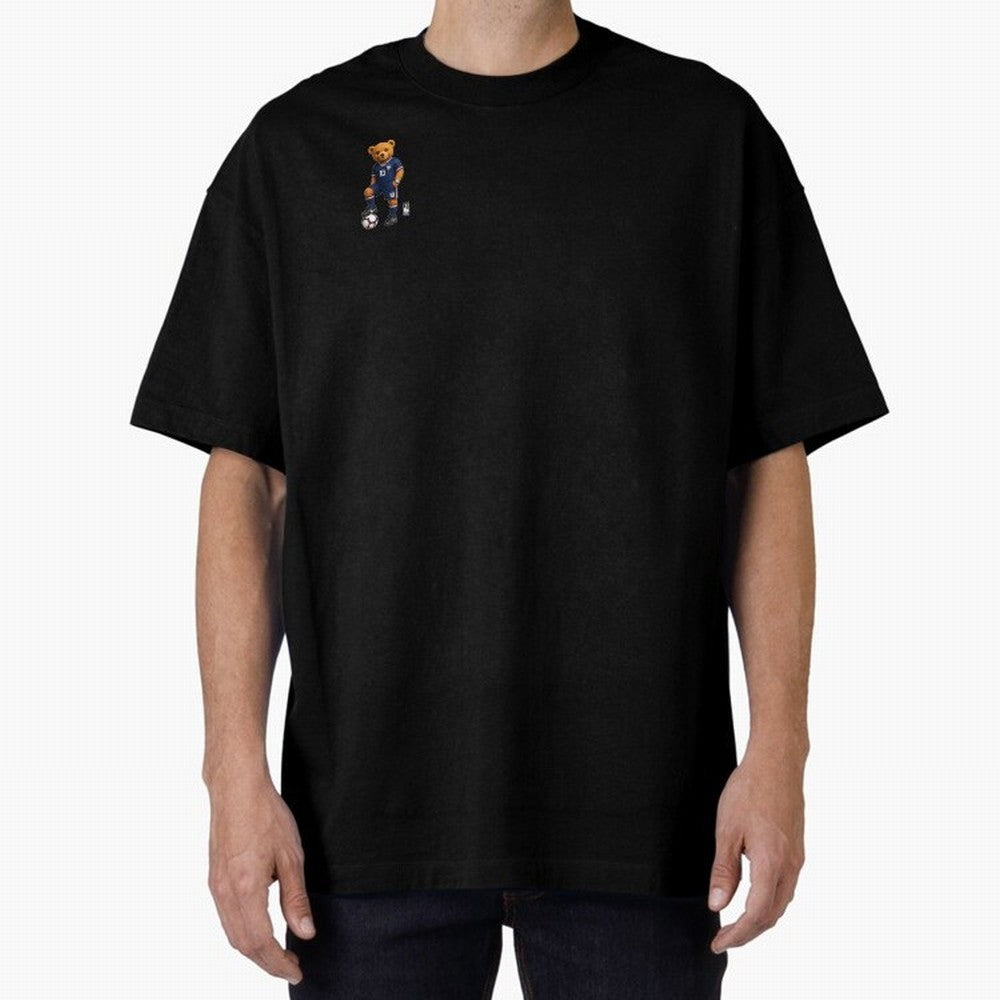 France Soccer Bear World Cup Teddy Bear Oversized T-Shirt Carry National Pride through the FIFA World Cup 2026 Journey through Messi Highlights, Spain and Netherlands Pride, Football History, Final Match Energy, Crowd Noise and Once in a Lifetime