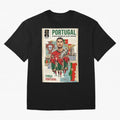 Portugal 2026 ¨C In Search of Glory Oversized T-Shirt Show Championship Spirit for FIFA World Cup 2026 USA Canada Mexico for Fans of Messi and Cristiano Ronaldo and Portugal, Spain and Germany, Bringing Football Festival Excitement, Trophy