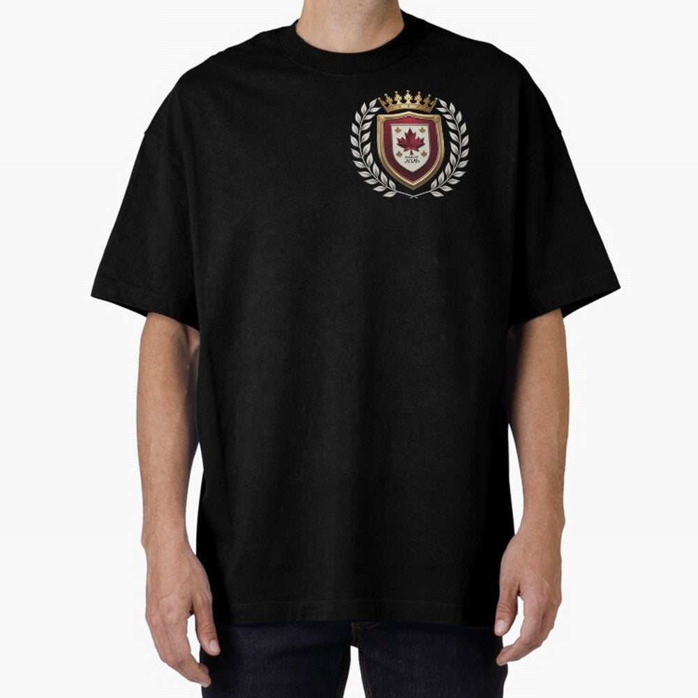 Canada World Cup 2026 Oversized T-Shirt Represent FIFA World Cup 2026 USA Canada Mexico with Cristiano Ronaldo, Germany Energy, Football Festival Excitement, Trophy Ambitions, Country Rivalries and Star Player Buzz; Perfect for Supporters Who Want