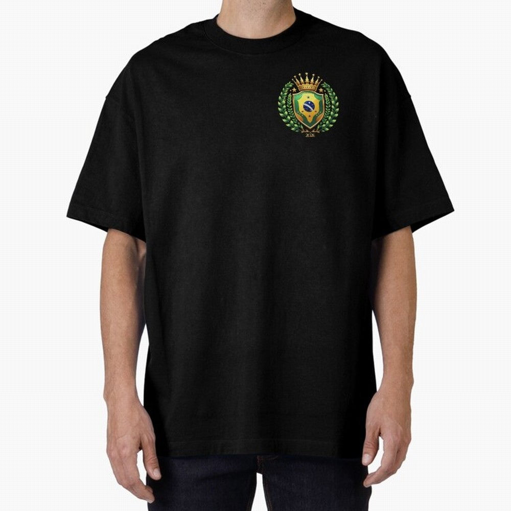 Brazil World Cup 2026 Oversized T-Shirt Stand Out with Spirit from FIFA World Cup 2026 Group Stage Capturing Messi, Portugal, Spain and Germany Energy, Vintage Soccer Flavor, Modern Football Stars, National Flags and Final Night Emotion; Perfect