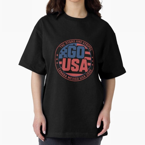 2026 USA Soccer Mexico Canada Oversized T-Shirt Create Global Football Passion for FIFA World Cup 2026 USA Canada Mexico, Celebrating Messi and Cristiano Ronaldo, Netherlands, Championship Spirit, Famous Goals, Roaring Crowds and International