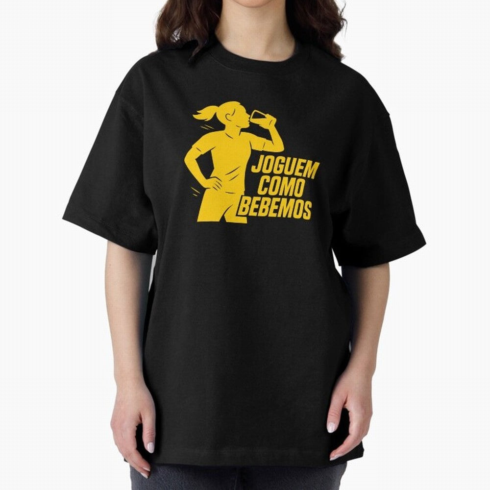 Joguem Como Bebemos Women World Cup 2026 Oversized T-Shirt Remember the FIFA World Cup 2026 USA Canada Mexico Journey through Neymar, Haaland and Cristiano Ronaldo Highlights, Argentina and Brazil Pride, Worldwide Fan Energy, Dramatic Goals,