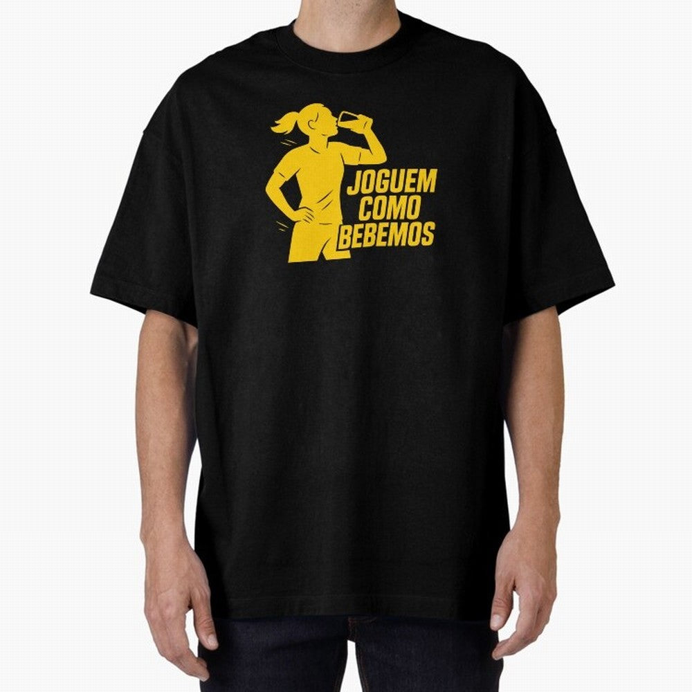 Joguem Como Bebemos Women World Cup 2026 Oversized T-Shirt Remember the FIFA World Cup 2026 USA Canada Mexico Journey through Neymar, Haaland and Cristiano Ronaldo Highlights, Argentina and Brazil Pride, Worldwide Fan Energy, Dramatic Goals,