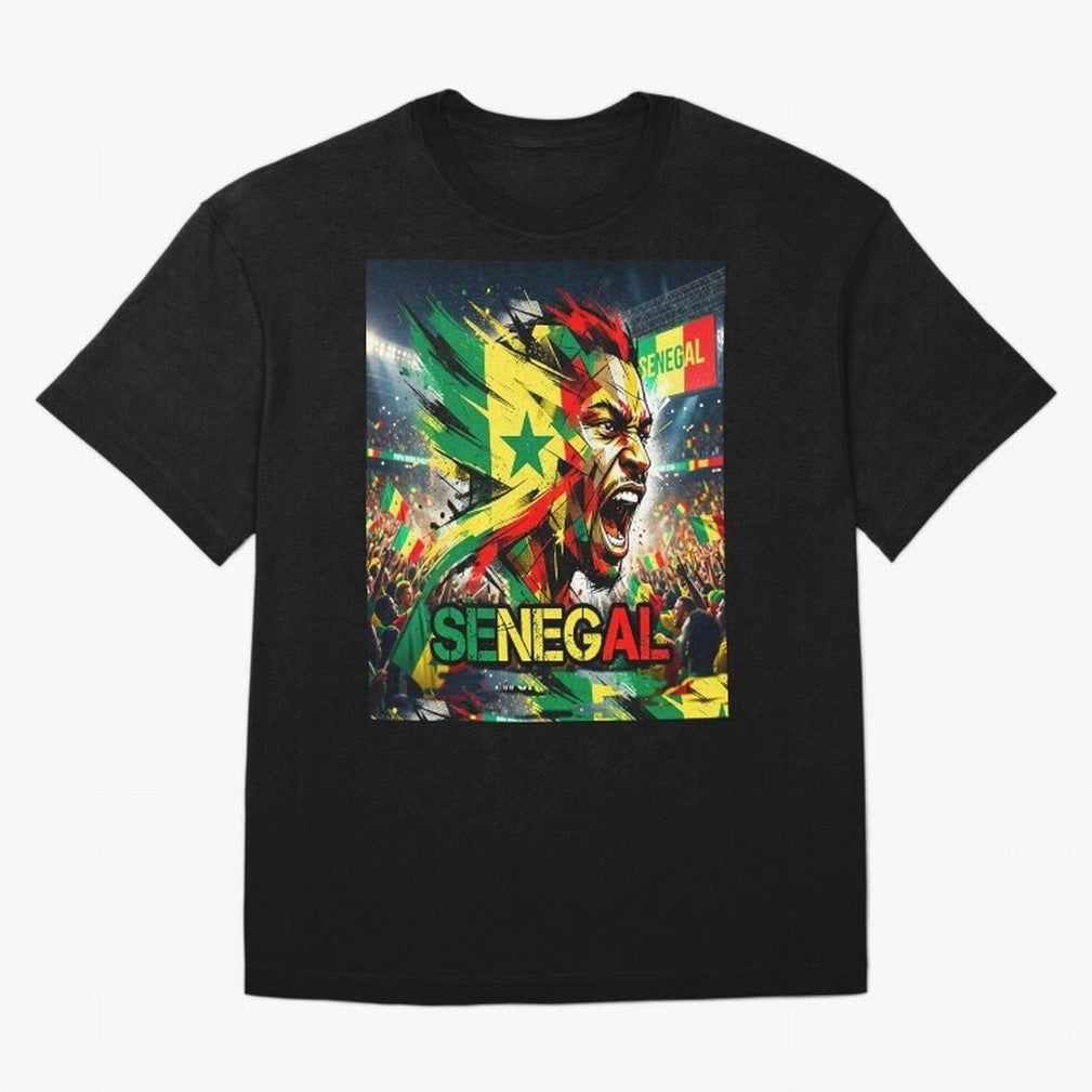 SENEGAL FOOTBALL TEAM Oversized T-Shirt Capture Stadium Memories from the FIFA World Cup 2026 USA Canada Mexico Journey through CR7 Highlights, France and Portugal Pride, Football Passion, Legendary Performances, Festival Vibes and Supporter