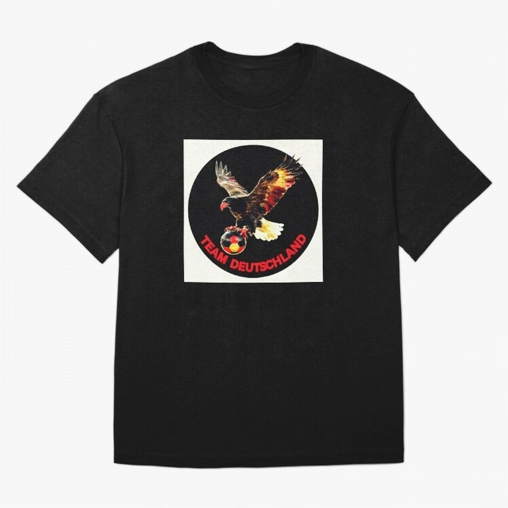 Eagle motif TEAM Germany Oversized T-Shirt Upgrade the FIFA World Cup 2026 USA Canada Mexico Journey through Messi and Cristiano Ronaldo Highlights, Brazil, Portugal and Argentina Pride, Vintage Soccer Flavor, Modern Football Stars, National Flags