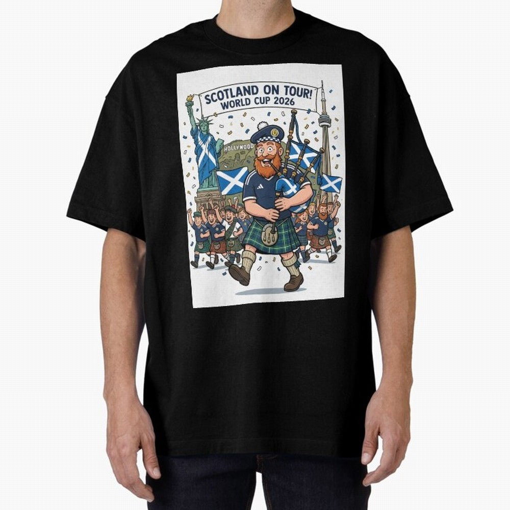 World Cup 2026 Tour Oversized T-Shirt Enjoy Match Day Hype around FIFA World Cup 2026 USA Canada Mexico, Mbappe and Neymar, England, Stadium Chants, National Pride, Trophy Dreams and Unforgettable Football Memories; Great for Watch Parties, Sports