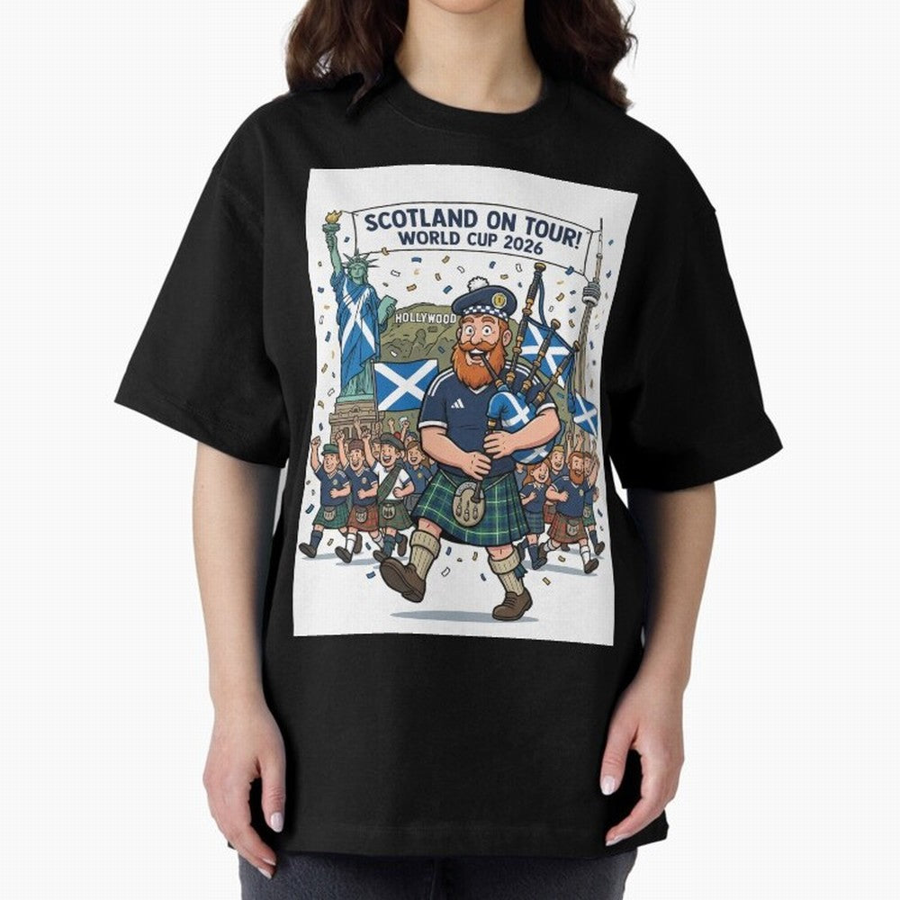 World Cup 2026 Tour Oversized T-Shirt Enjoy Match Day Hype around FIFA World Cup 2026 USA Canada Mexico, Mbappe and Neymar, England, Stadium Chants, National Pride, Trophy Dreams and Unforgettable Football Memories; Great for Watch Parties, Sports
