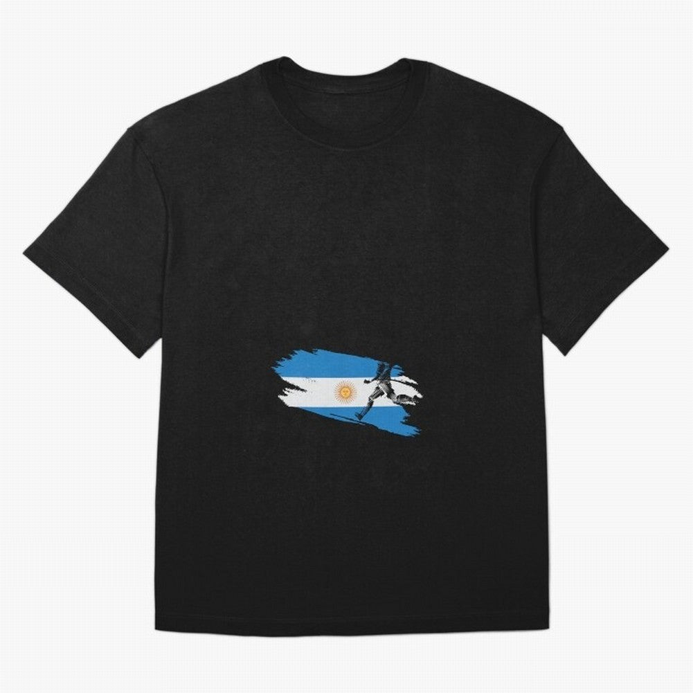 Argentina 2026 ¨C Muchachos ¨C Rumbo a la Cuarta en USA 2026 Oversized T-Shirt Bring Retro Soccer Energy to Global Football Passion for FIFA World Cup 2026 Group Stage, Driven by Messi and Cristiano Ronaldo, Argentina, France and Brazil, Goal