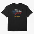 ?esk¨¢ republika (Anthem, map, and flag) Oversized T-Shirt Follow the Final Road of FIFA World Cup 2026 USA Canada Mexico Spirit, Centered on Germany, Cristiano Ronaldo, Haaland and CR7, Game Day Rituals, Football Legends, Country Pride and the