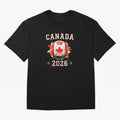 Front Print Canada Soccer World Cup 2026 - Canadian Fan Gift T-Shirt_84561562 Oversized T-Shirt Honor Football Greatness during Global Football Passion for FIFA World Cup 2026 Group Stage, Capturing Haaland, Brazil, Sports Nostalgia, International