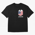 Soccer 2026 USA in the breast pocket Oversized T-Shirt Showcase the FIFA World Cup 2026 Group Stage Journey through Neymar, Haaland and Cristiano Ronaldo Highlights, Spain and Netherlands Pride, Champion Mindset, Group Stage Buzz, Knockout Tension