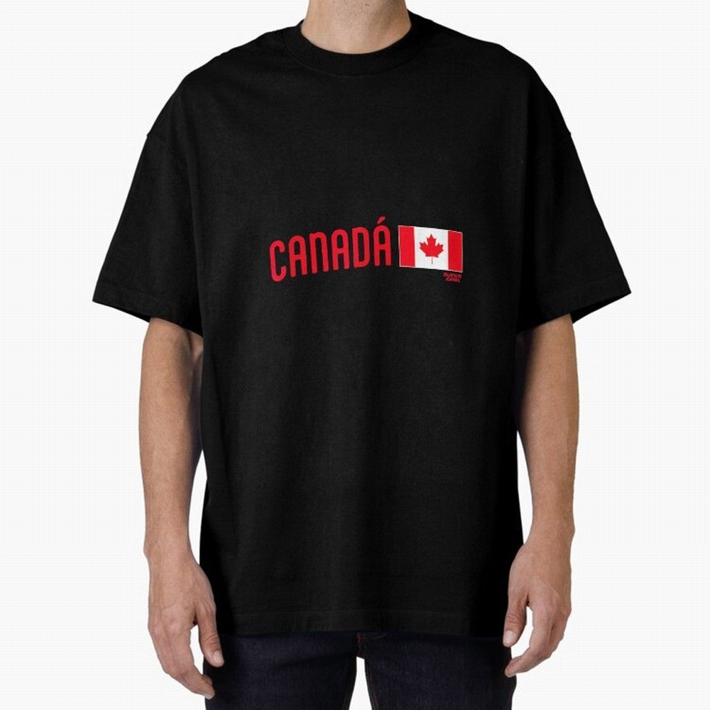 2026 Canada Soccer Fan World Cup Oversized T-Shirt Join FIFA World Cup 2026 Group Stage Built around CR7, Spain and Netherlands Energy, Stadium Chants, National Pride, Trophy Dreams and Unforgettable Football Memories; Ideal for Football Dads,