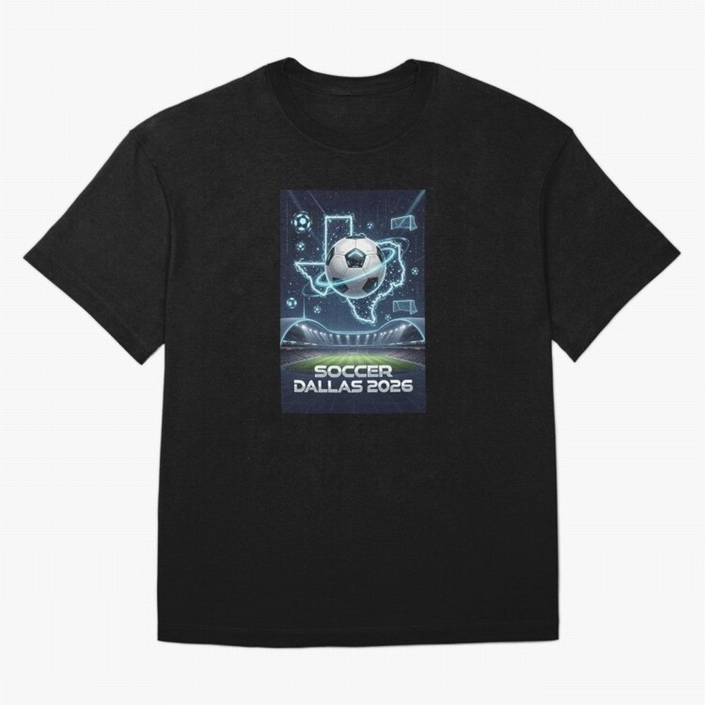 Dallas World Cup 2026 Oversized T-Shirt Stand with the FIFA World Cup 2026 USA Canada Mexico Journey through Neymar Highlights, Portugal Pride, Stadium Memories, Football Loyalty, International Chants and Championship Tradition; Ideal for